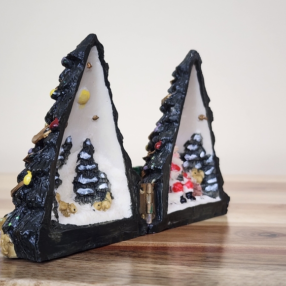 Vintage Diorama Christmas Tree Santa Claus Inside - Picture 10 of 12